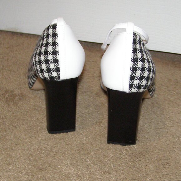 NIB size 39 WANDLER Isa Mixed Pattern Leather and Wool Ankle wrap pumps - Picture 13 of 16